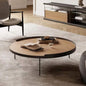 طاولة قهوة وسط مصنوعة من الفولاذ وخشب MDF مقاس 80×35 - AA39
