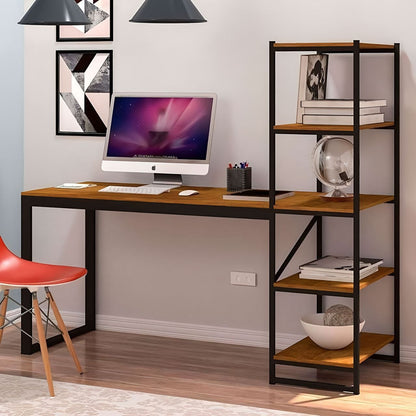 Desk Wooden & Black - 150 x 50 x 150 cm - WDSK44