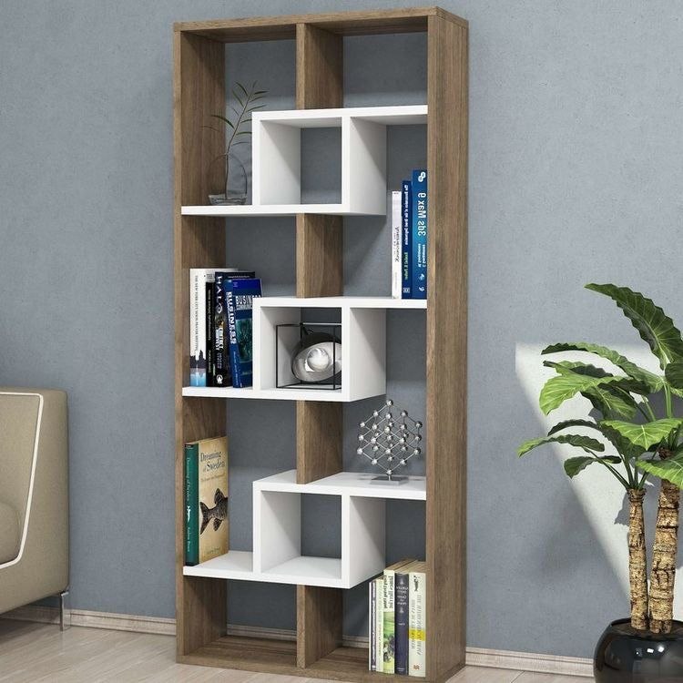 Display Unit White & Wooden - WDU27