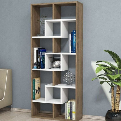 Display Unit White & Wooden - WDU27
