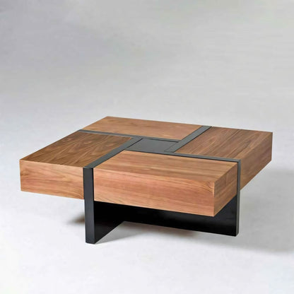 Table Unit Black & Wooden - WCT22