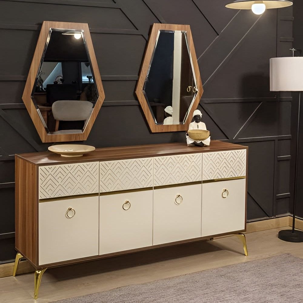 Buffet | Brown & Beige | 180 x 40 x 90 - BUF5