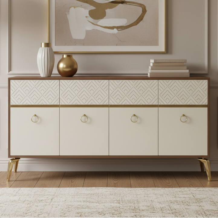Buffet | Brown & Beige | 180 x 40 x 90 - BUF5