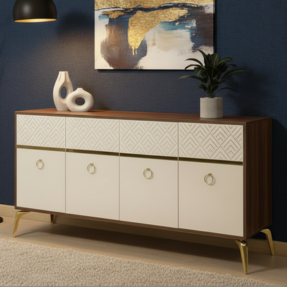 Buffet | Brown & Beige | 180 x 40 x 90 - BUF5