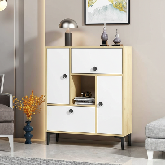 Buffet White and Beige - BUF22