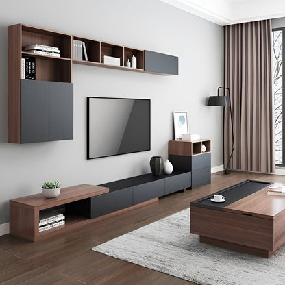 TV Unit and Coffee Table brown and black - TVCT7