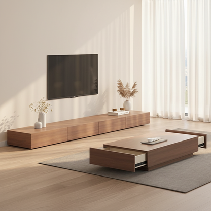 Living Room Set Brown - 240 x 40 x 40 cm - TVCT14