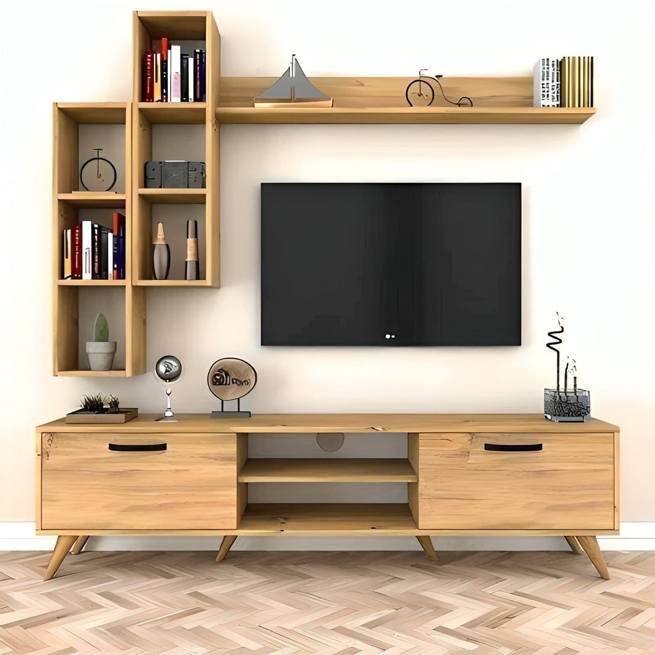 Tv Unit Wooden - 160 x 40 x 40 cm - TVUO11