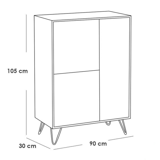 Buffet White and Beige - BUF22