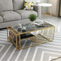 steel and Marble center coffee table 100×60×50 - AA28