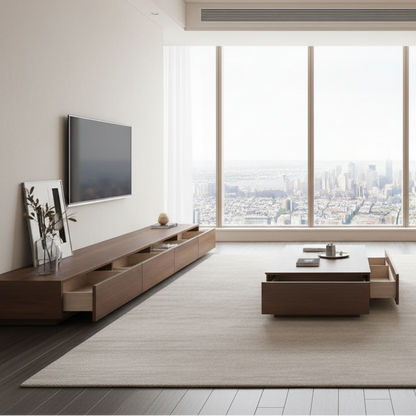 Living Room Set Brown - 240 x 40 x 40 cm - TVCT14