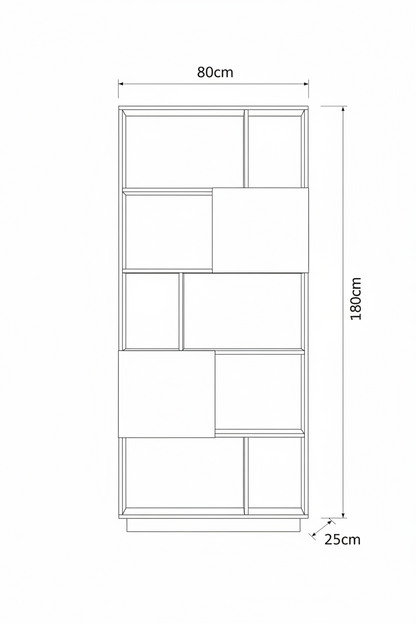 Display Unit Wooden & White - WDU22