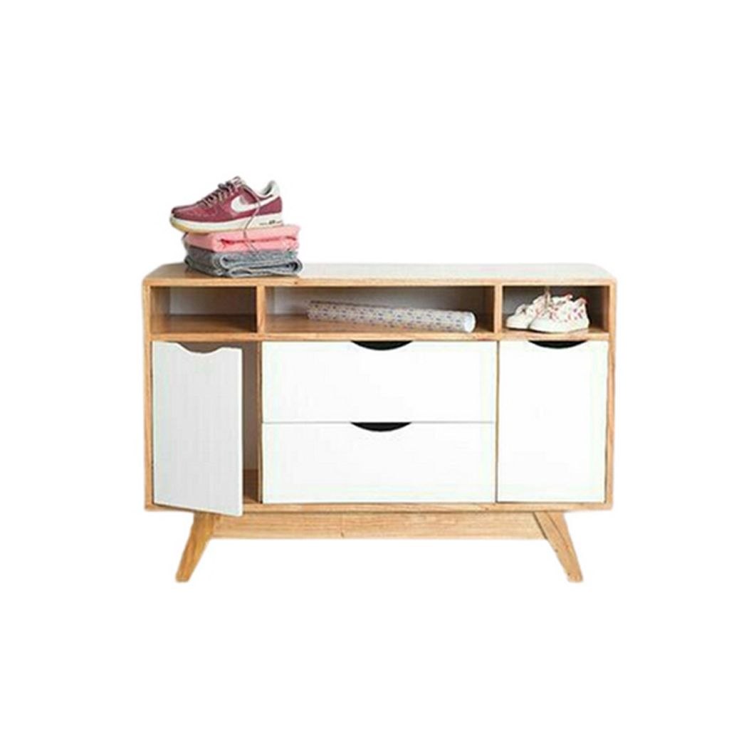 Shoe Closet beige & white - WSH108