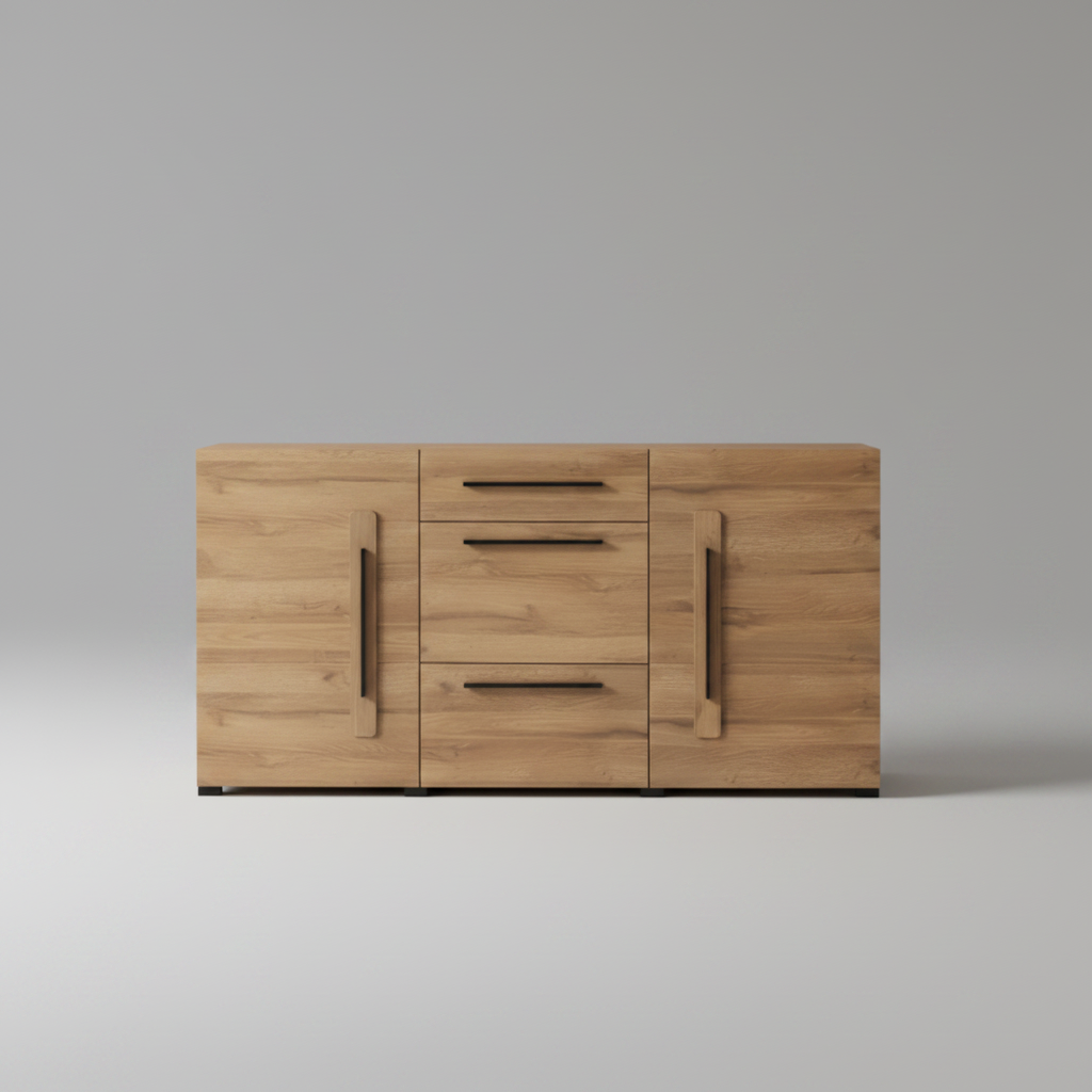 Buffet | Brown & Wooden | 160 x 40 x 95 - BUF7