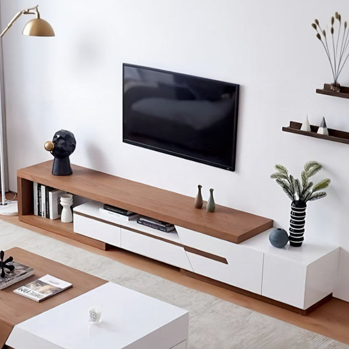 TV Unit and Coffee Table brown and White - TVCT3
