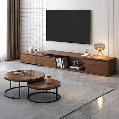 TV Unit and Coffee Table brown and black - TVCT1